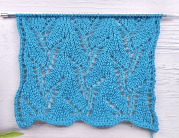 Point Feuilles Ajourées au Tricot