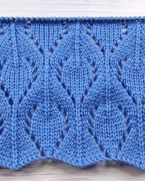 Point Feuilles au Tricot