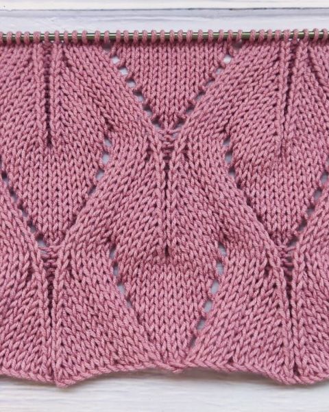 Point Feuilles au Tricot