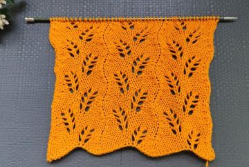 Point Feuilles au Tricot