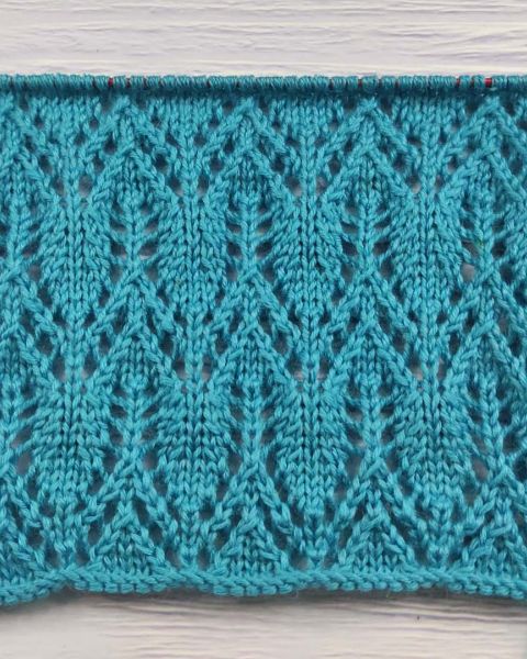 Point de Feuilles Ajourées au Tricot