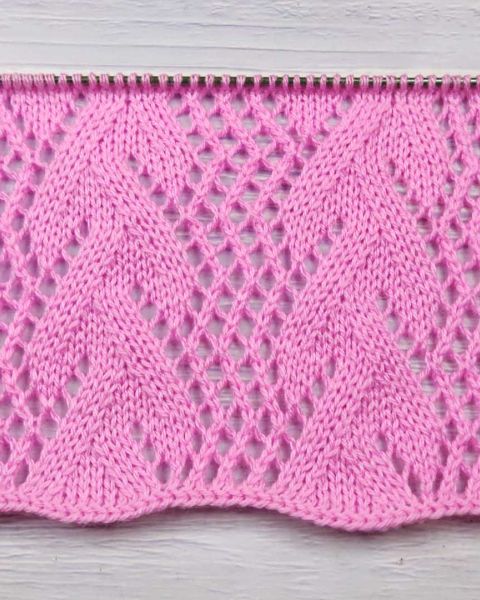 Point de Feuilles Ajourées au Tricot