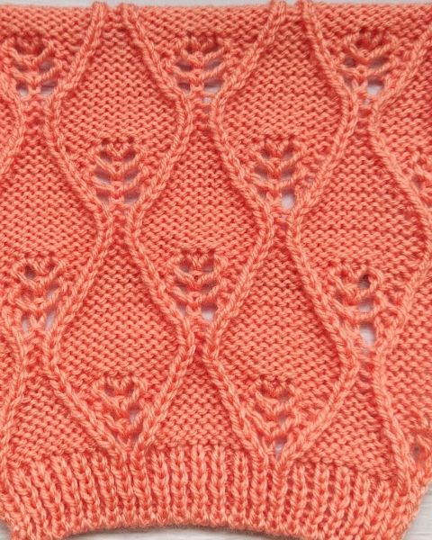 Point Feuilles au Tricot