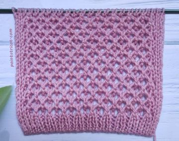 Point de Filet au tricot