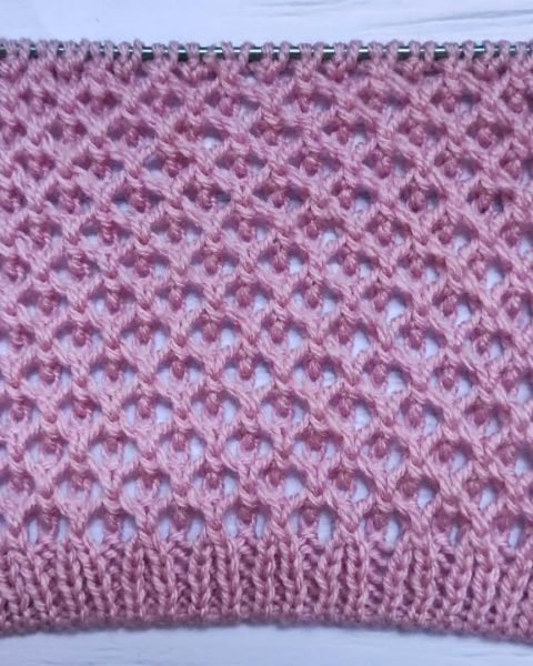 Point de Filet au tricot