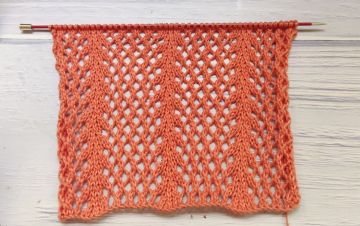 Point de Filet Ajouré au Tricot