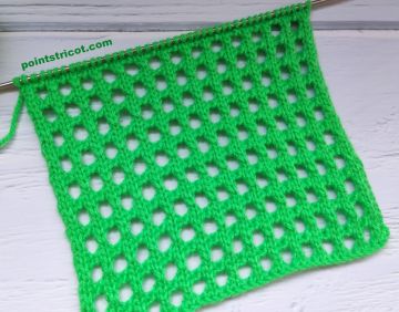 Point de Filet au tricot