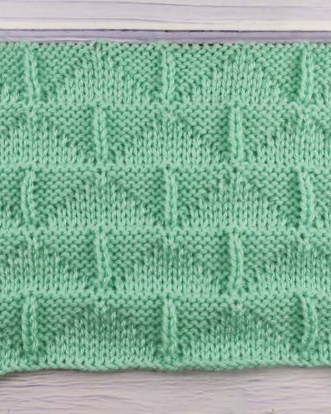 Point de Triangles simple au Tricot