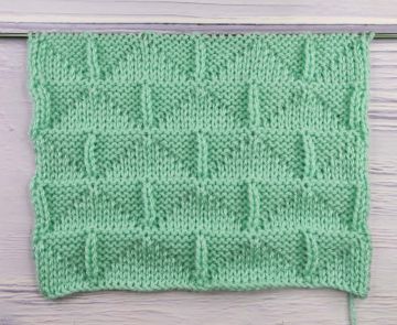 Point de Triangles simple au Tricot