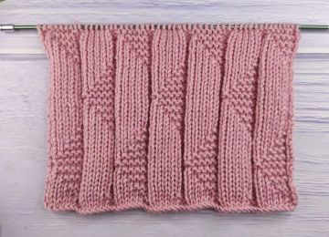 Point de Triangles simple au Tricot
