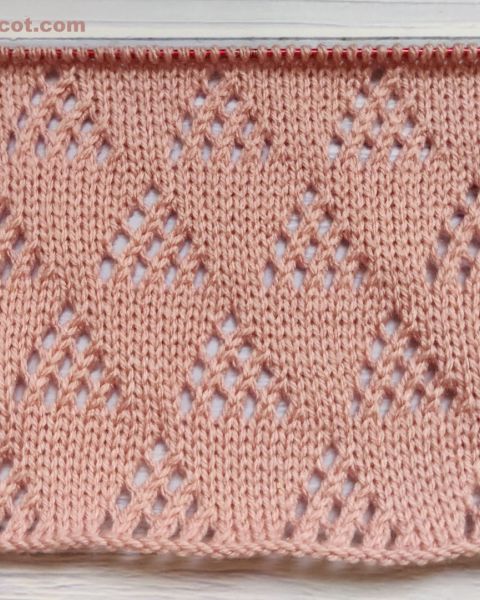 Point de Triangles Ajourés au Tricot