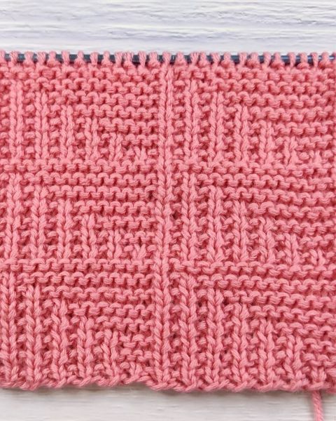 Triangles Texturés – point géométrique au tricot