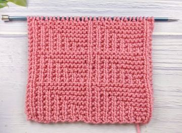 Triangles Texturés – point géométrique au tricot