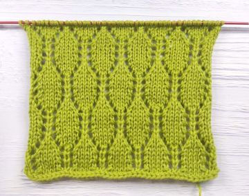 Hexagone Ajouré au Tricot