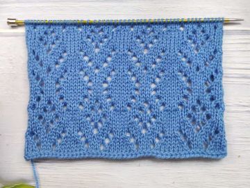 Point de Losanges Ajourés au Tricot