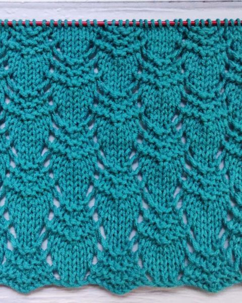 Point Diamant en relief au Tricot