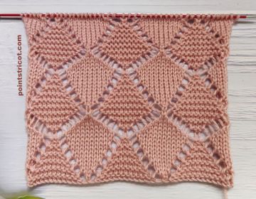 Point Diamant au Tricot