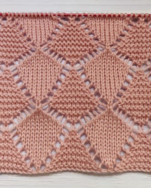 Point Diamant au Tricot