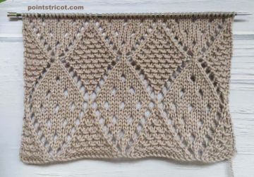 Point de Losanges Fantaisie au Tricot