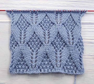 Point de Losanges Fantaisie au Tricot