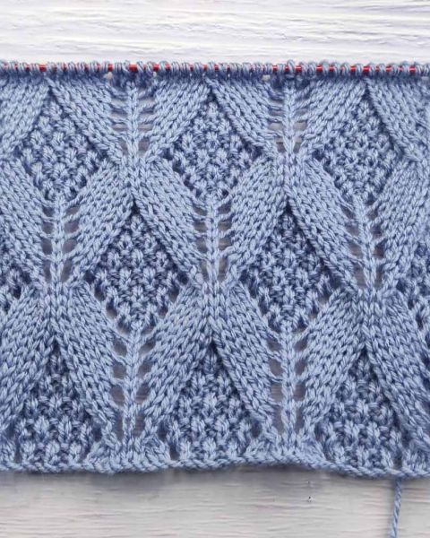 Point de Losanges Fantaisie au Tricot