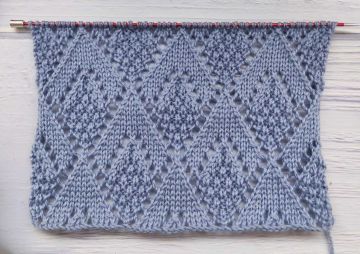 Point de Losanges Ajourés au Tricot