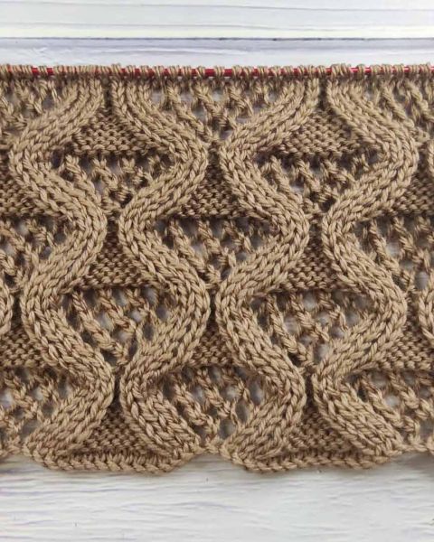 Point de Losanges Ajourés au Tricot