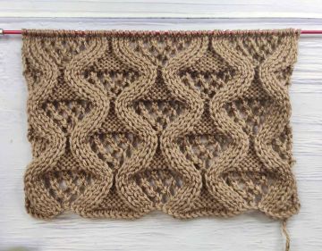 Point de Losanges Ajourés au Tricot