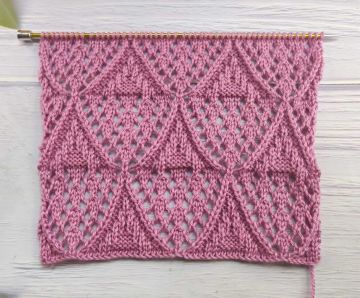 Point de Losanges Ajourés au Tricot
