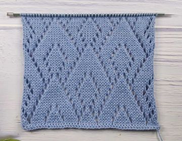 Point de Losanges Ajourés au Tricot