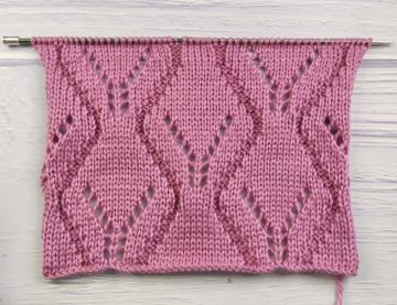 Point de Losanges Ajourés au Tricot