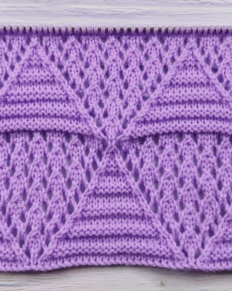 Point Ajouré Losanges au Tricot