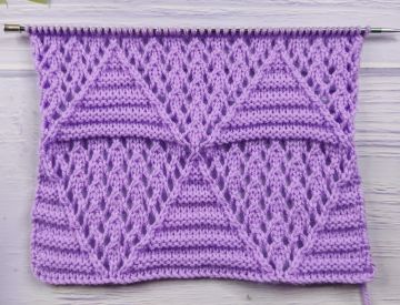 Point Ajouré Losanges au Tricot
