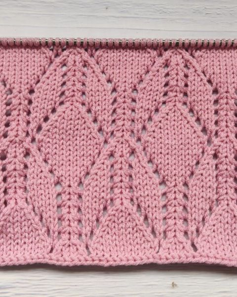 Point Ajouré à Losanges au Tricot