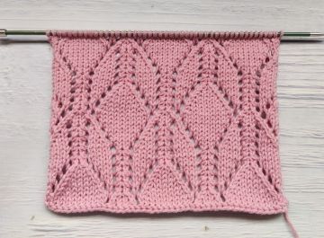 Point Ajouré à Losanges au Tricot