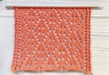 Point de Losanges Ajouré au Tricot