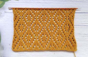 Point Losanges Ajourés au Tricot
