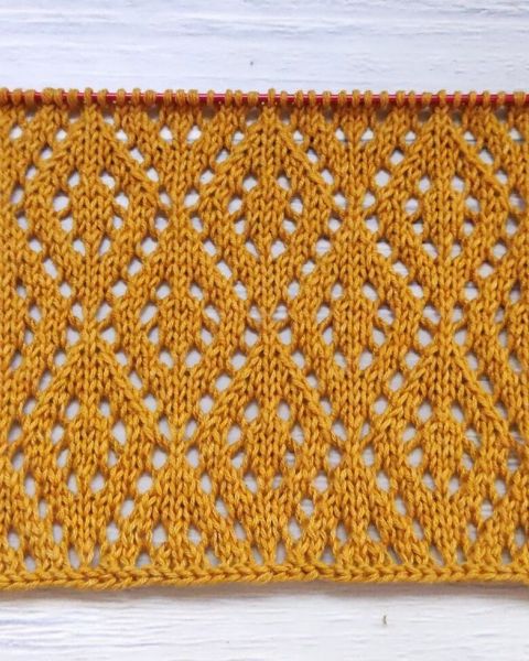Point Losanges Ajourés au Tricot
