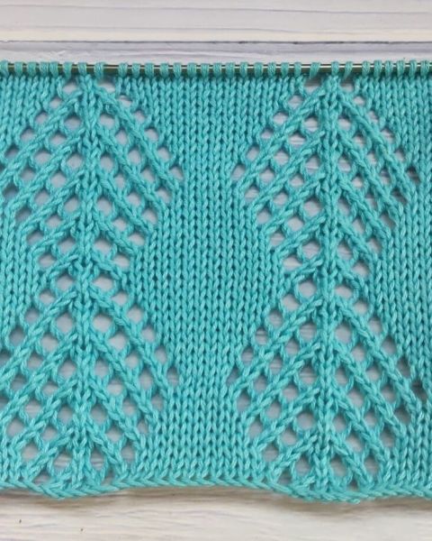 Point Losanges Ajourées au Tricot