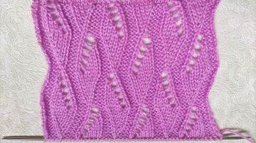 Point Losanges Ajourés au Tricot
