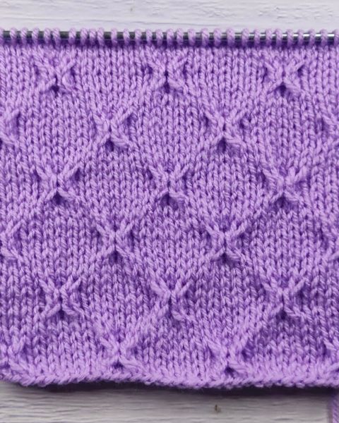 Point Losanges Fantaisie au Tricot