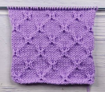 Point Losanges Fantaisie au Tricot