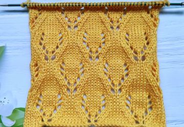 Point Ajouré à Losanges au Tricot
