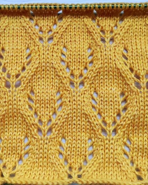 Point Ajouré à Losanges au Tricot