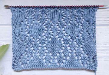 Point de Losanges Ajourés au Tricot