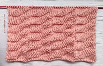 Point Losanges Obliques au Tricot