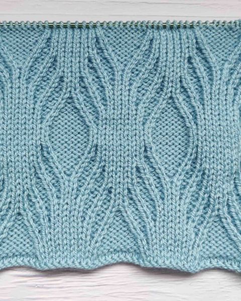 Point Diamant en relief au Tricot