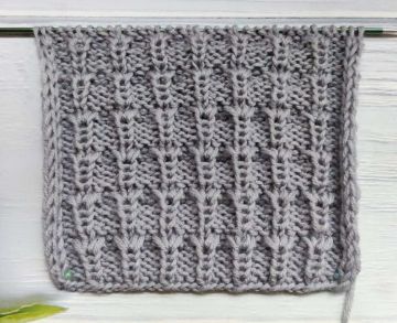 Point de Tricot Rayures en Relief