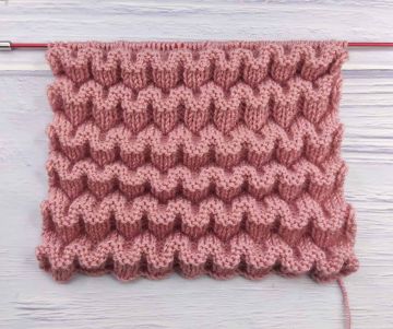 Point 3d Relief au Tricot