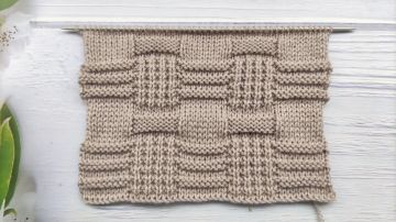 Point de Damier en Relief au Tricot